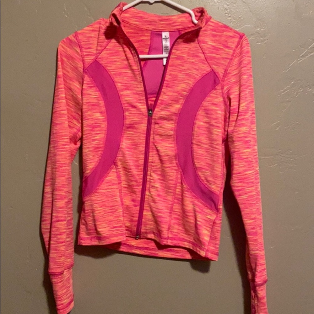Pink and yellow gymnastics sweater🤸🏻‍♀️